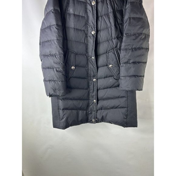 Michael Kors Down Fill Faux Fur Hooded Long Quilted Puffer Coat - Picture 7 of 9